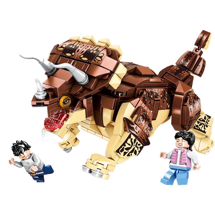 Bloques de Construcción KaiZhi, Mundo de Dinosaurios, Juguetes de Ensamblaje de Partículas Pequeñas, Tiranosaurio y Allosaurio Mecánicos, Regalo para Niños image 1