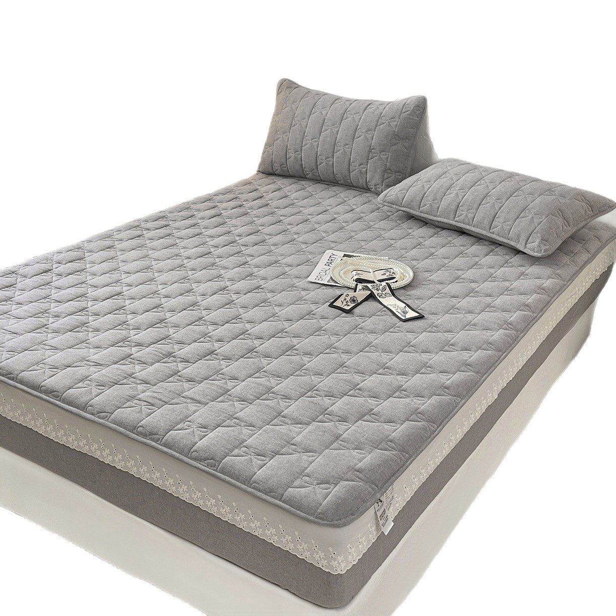 Cama de algodón de encaje de algodón tipo A cubierta de cama de algodón de cama de