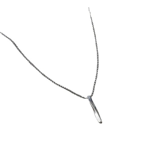 Spiral necklace with Korean temperament, elegant design, minimalist and niche.