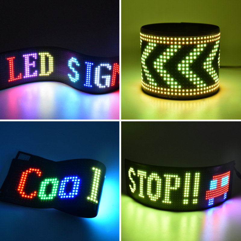 LedフレキシブルディスプレイAPP bluetooth車載広告スクリーン防水幻彩bluetoothハイビジョン車はソフトスクリーンを表示します。|undefined