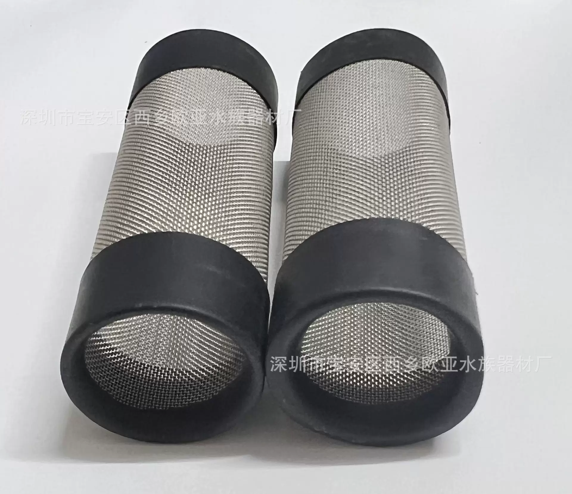 黑色橡胶不锈钢防虾网虾套进水口水族产品配件鱼缸过滤桶 保护套