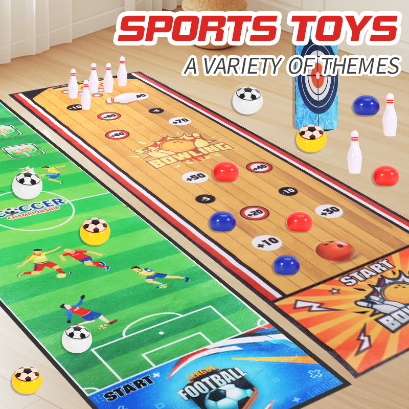 Cross-Border Curling Set with Multiple Gameplay Options, Board Game, Curling Ball, Bowling, Sand Curling, Parent-Child Leisure and Competitive Sports