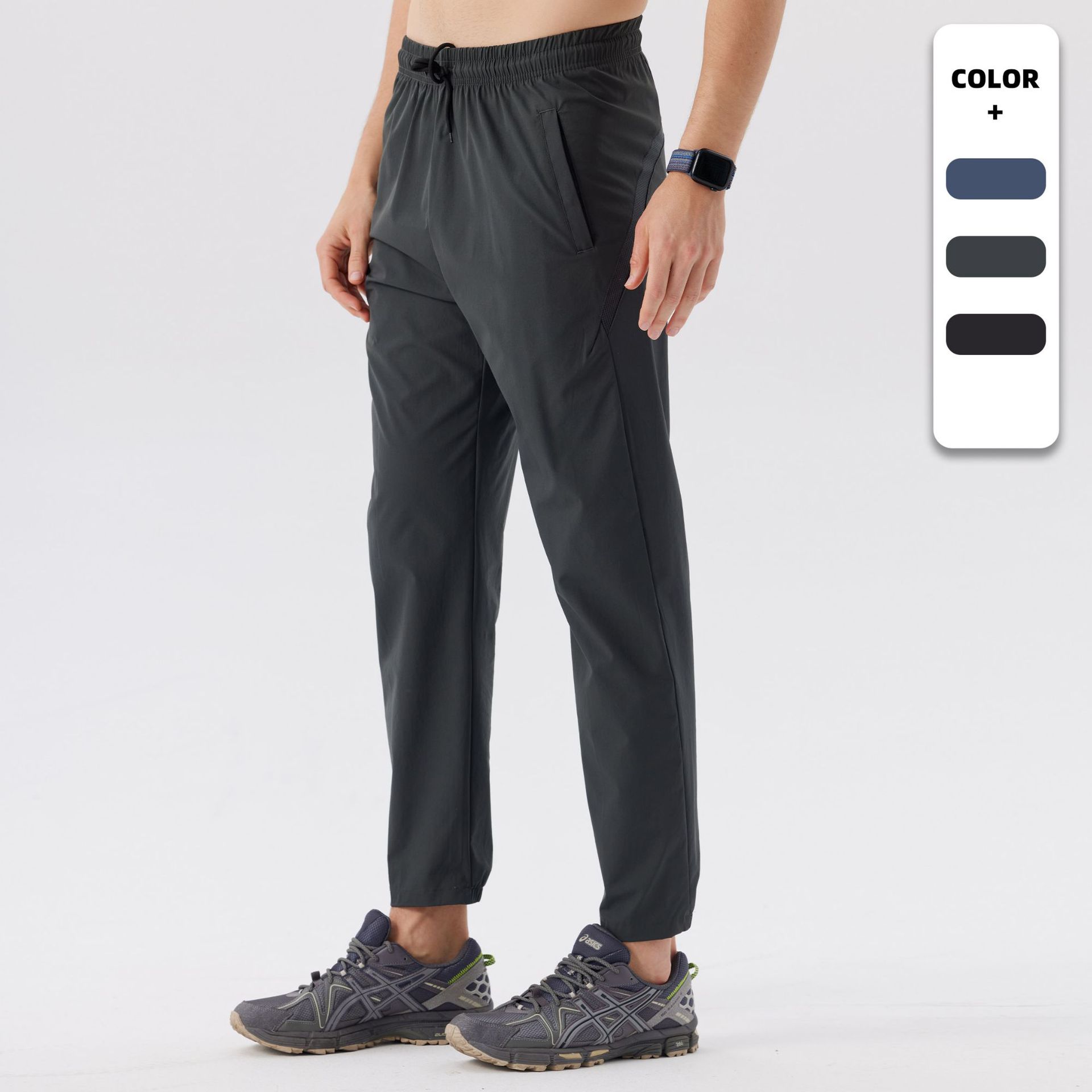 Dijia pantalones deportivos al aire libre para hombres 2025 pantalones casuales rectos sueltos de primavera pantalones rápidos para correr pantalones secos de fitness para hombres