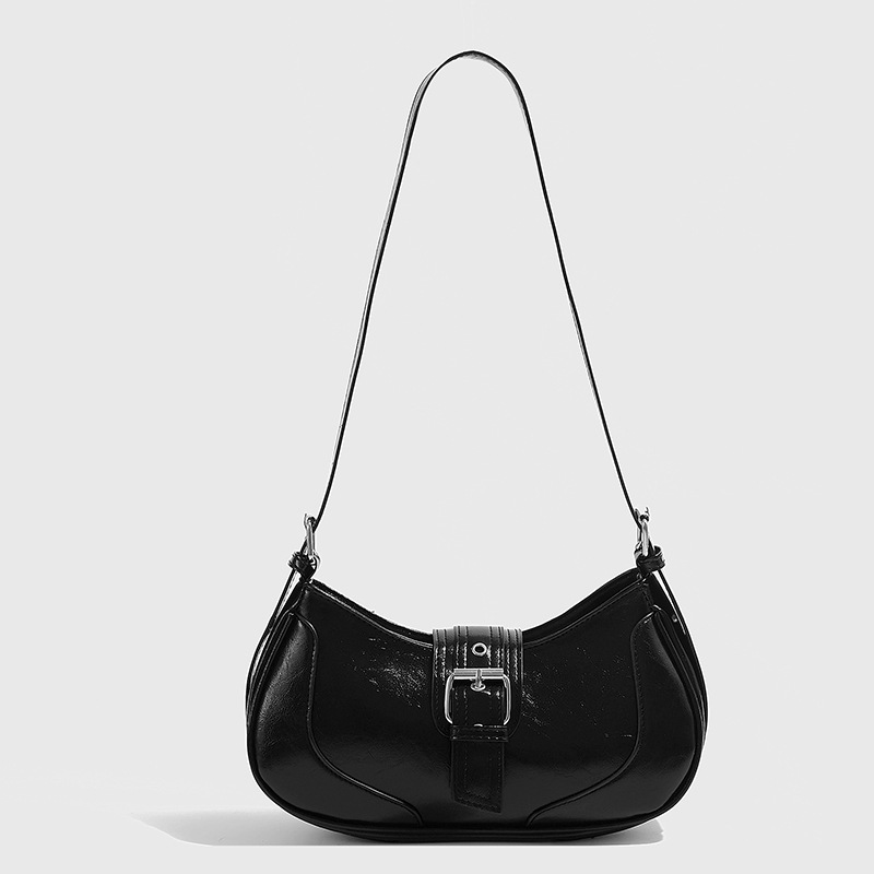 Borsa a tracolla da ascella elegante e versatile con texture Baguette, nuova di zecca, 2025 da donna_voghion.com