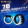 Cymauto's new 7D5D crystal decorative cover 2.5 -inch .3.0 inch lens lens mask monochrome glacole eye