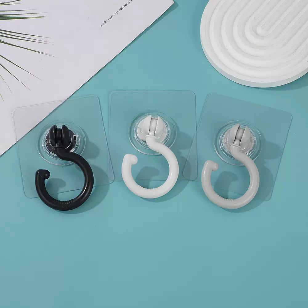 吸顶360旋转挂钩强力粘钩免打孔无痕贴厨卫墙壁门后衣帽钩粘贴钩