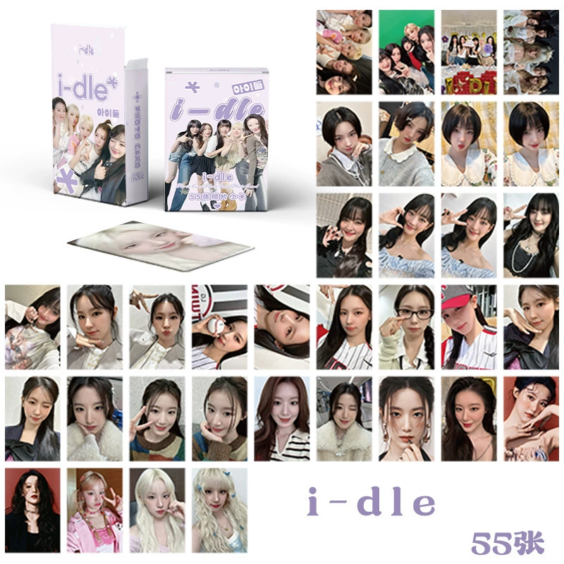 Корейские мужские и женские группы оптово мужская группа TXT звезда (G)I-DLE одиночная IVE лазерная карта