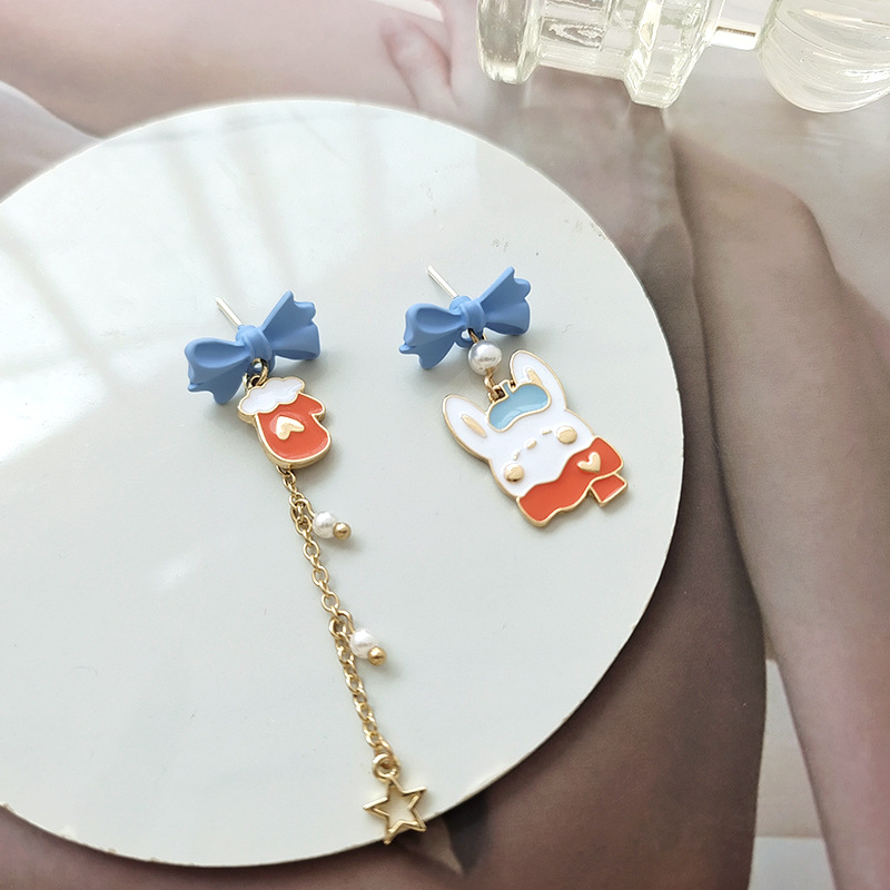 Fashion Rabbit Alloy Pearl Plating Womenu0027S Drop Earrings 1 Pair