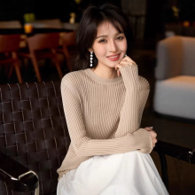 笑涵阁 纸片人 干爽凉感天丝莱赛尔纱设计感微透琴弦坑条打底上衣