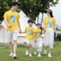 四口母子新款夏季t恤