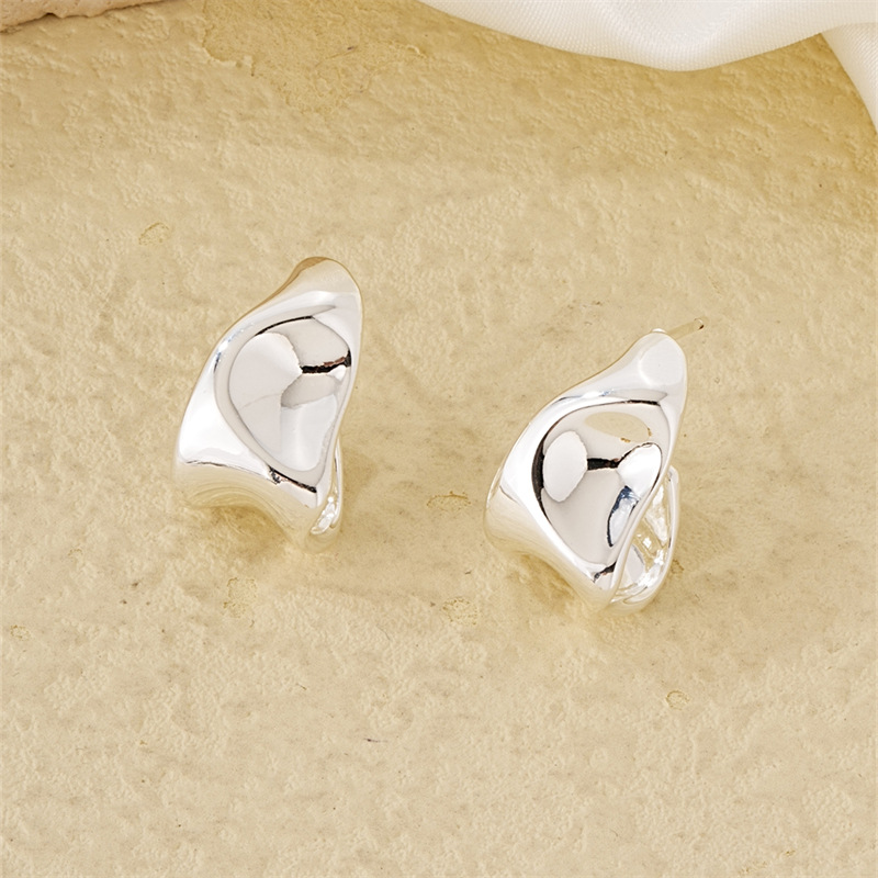 1 Pair Simple Style Geometric Plating Stainless Steel Hoop Earrings Drop Earrings display picture 14