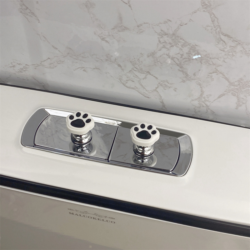 New Toilet Press Creative Cat Claw Long Manicure Nail Tank Button Auxiliary Button Universal Large Size