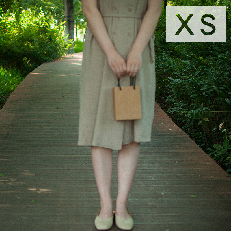 Retro simple bolsa de papel Kraft caja de regalo horizontal bolsa de papel ropa Regalo De vacaciones bolsa de regalo Portátil Bolsa de embalaje