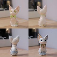 吉吉猫石膏人形白胚塗装diy創意子供石膏彩色落書き制作玩具絵画