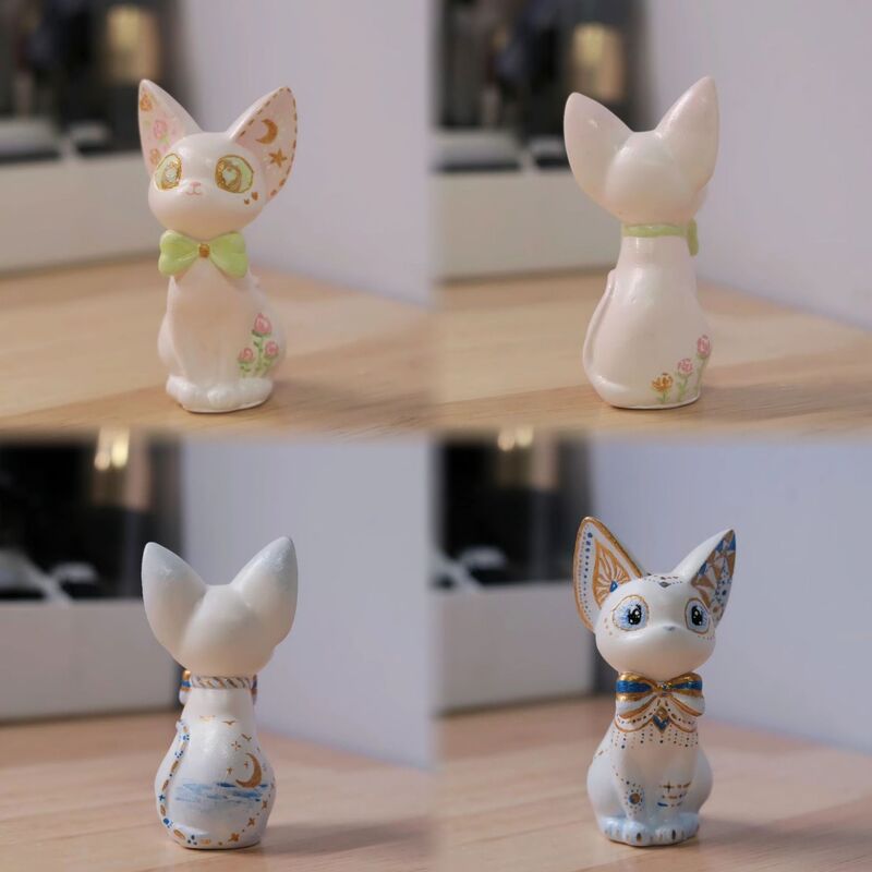 Gigi cat plaster doll White embryo painting diy creative children's plaster painting graffiti production Toy Painting