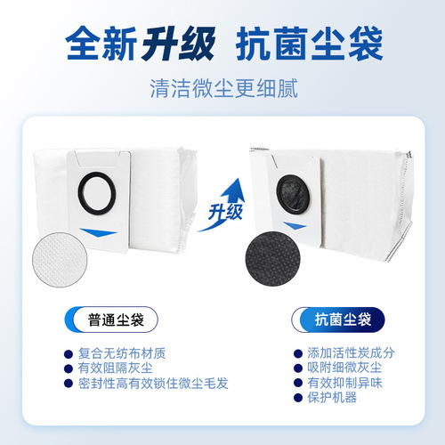 Suitable for Ecovacs sweeping robot accessories T20 X1 T10 activated carbon dust bag dust garbage dust bag