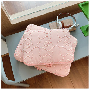 New Rope Embroidered Flowers 11inch Tablet Liner Bag 13inch 14inch Laptop Bag Women's Universal Bag Document Bag