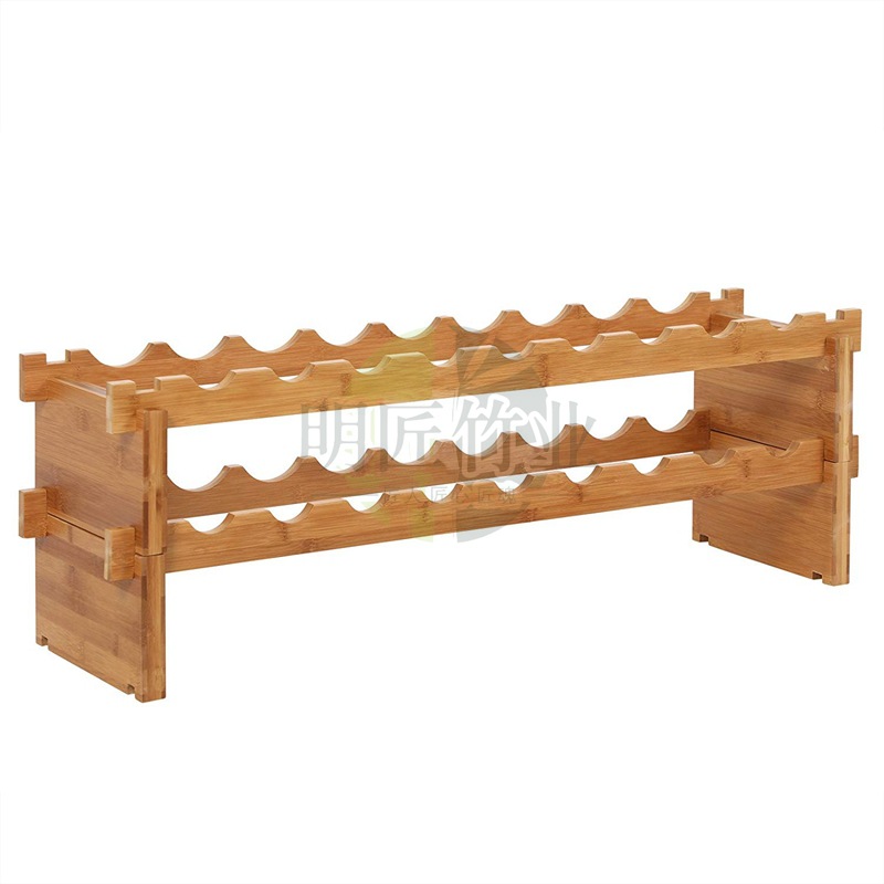 18-Bottle Stackable Wine Displ