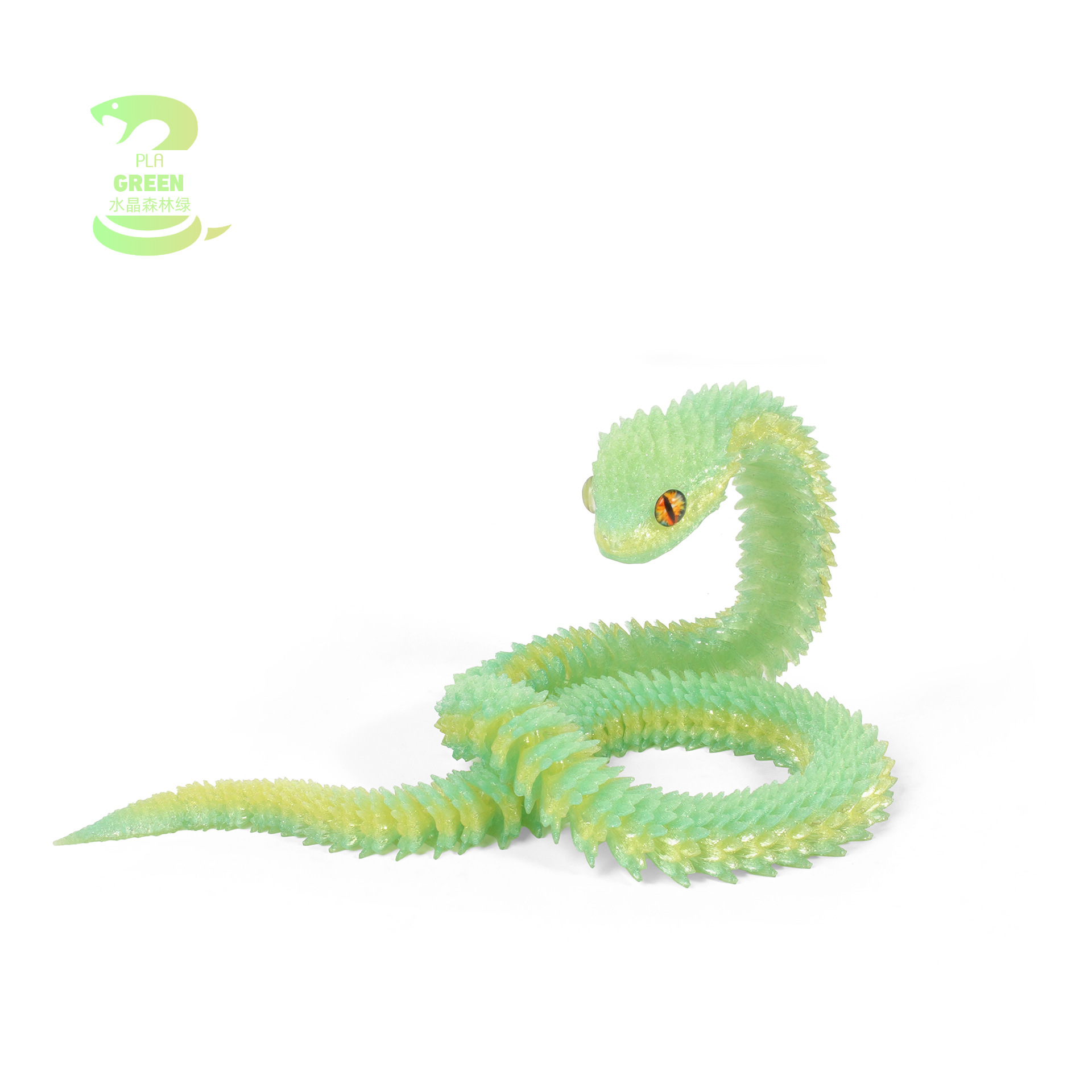 Viper - Crystal Forest Green - 40 cm (efecto de color aleatorio)