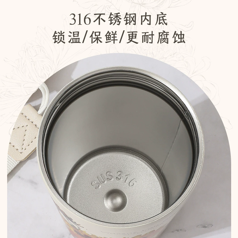 Creative high quality coffee capacious glass stainless steel, handheld tea cup
