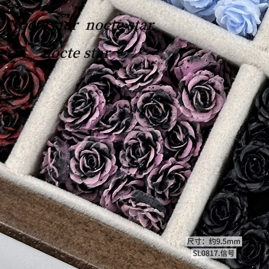 キャンディーカラーの多用途樹脂造花手作り diy 花ビーズアクセサリー材料ハンドブレスレットルースビーズブレスレットアクセサリー