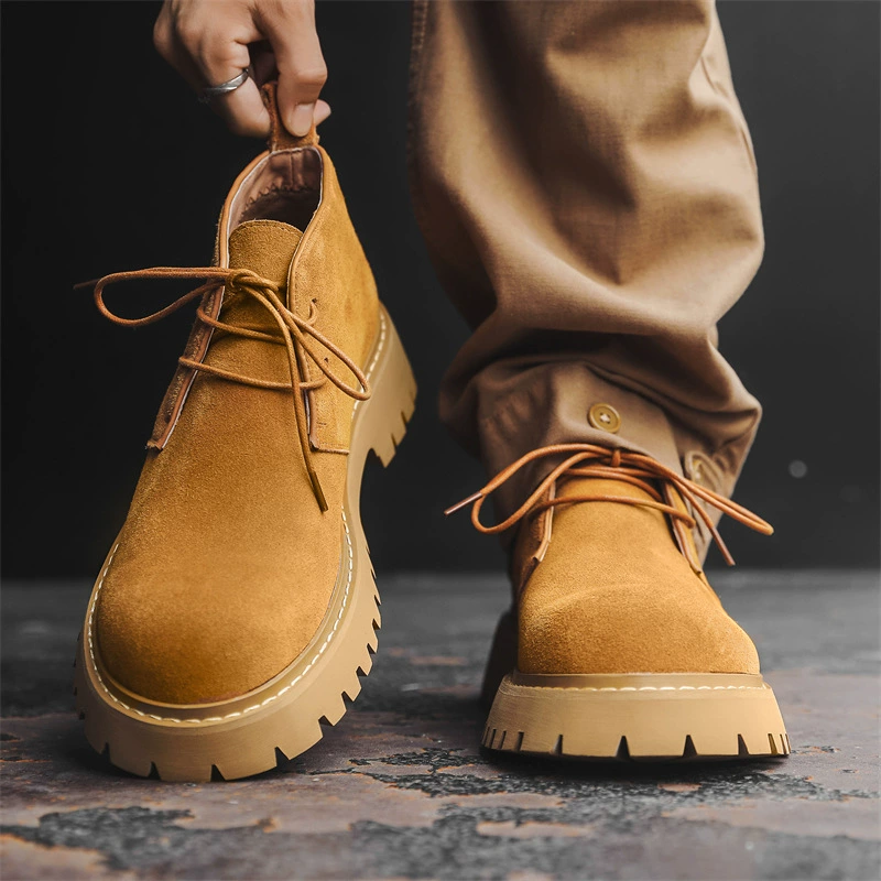 Обувь дерби 2024 новый летний низкий бот Martin сапоги мужской ретро арротические туфли дышащие меховые туфли 7302-J