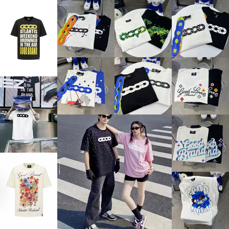 25 Correct Version of Laobai Good Niche Trendy Brand Pearl Slogan Short-Sleeved Couple T-Shirt Star Xiaohong Blogger Same Style t