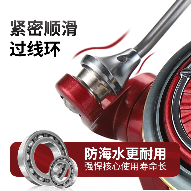 King Shark Metal Line Cup Lightweight Large Capacity All-Metal Line Cup Impact-Resistant Fishing Reel Lightweight Line Cup Fishing Reel