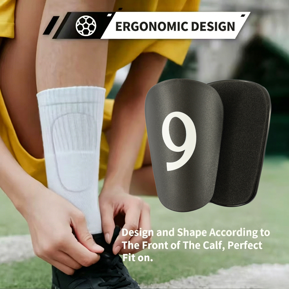 Football Shin Guard Children's and Adult Sports Protection Inserts