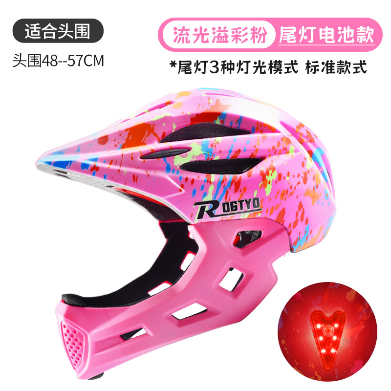 Casco de bicicleta de equilibrio para niños, casco completo, patinaje, sombrero, equipo de montaje, protector, cascos para niños y niñas