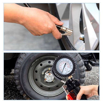 standards) car tire inflator with – Air pressure gauge/tire pressure gauge