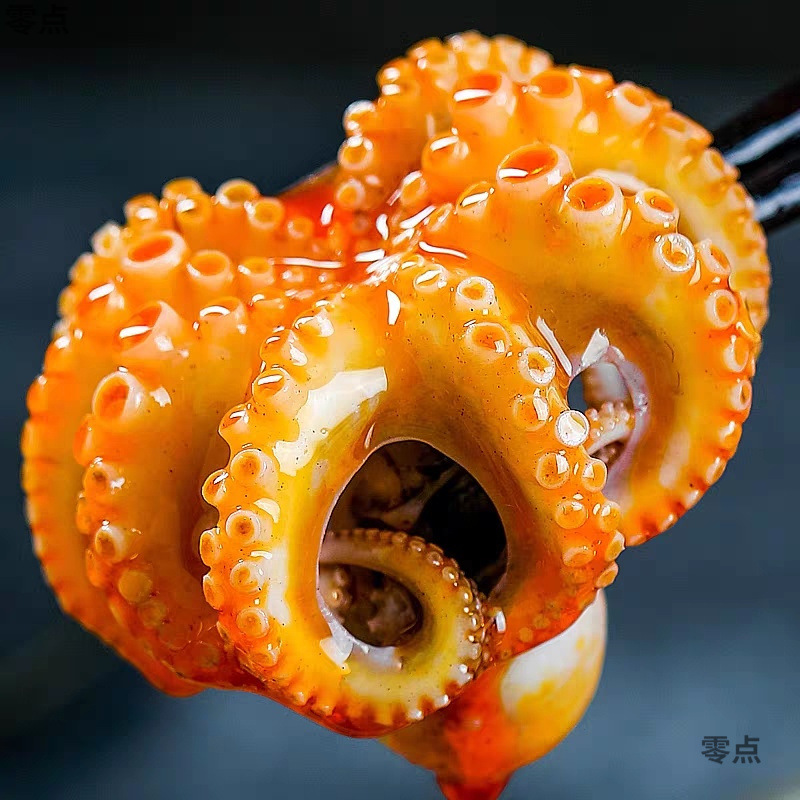 500g麻辣八爪鱼即食香辣爆头章鱼小海鲜罐头零食大礼包下酒菜100