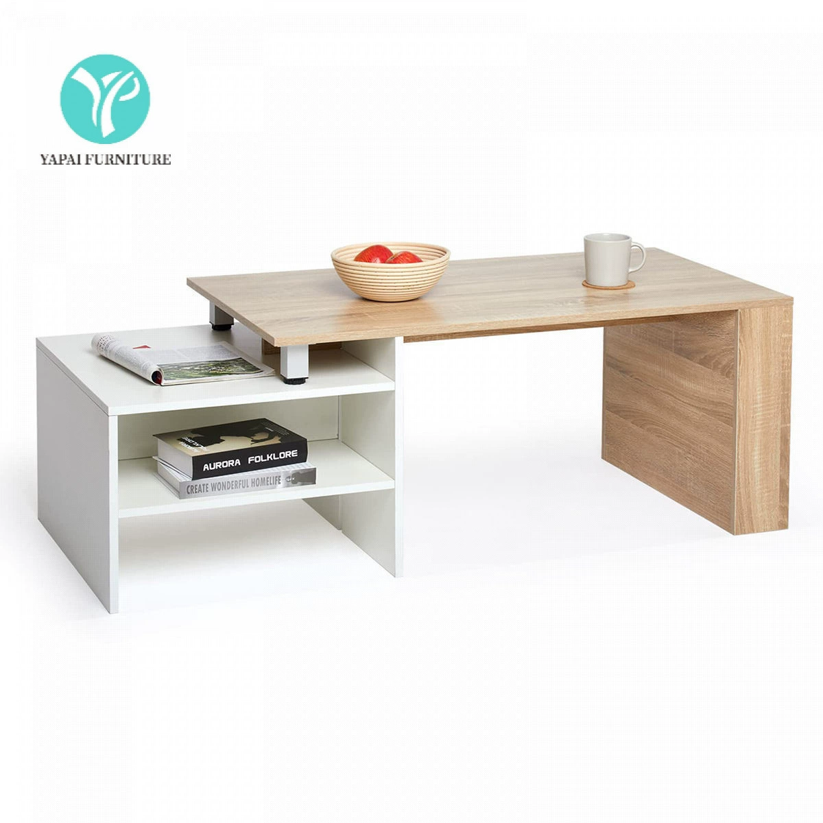 Трансграничная поставка простого журнального столика с выдвижным ящиком для хранения, оптовая продажа с фабрики Amazon