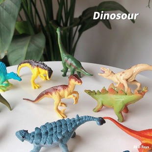 Factory direct simulation animal model dinosaur wild forest marine animals children's gift toys 12 barrels
