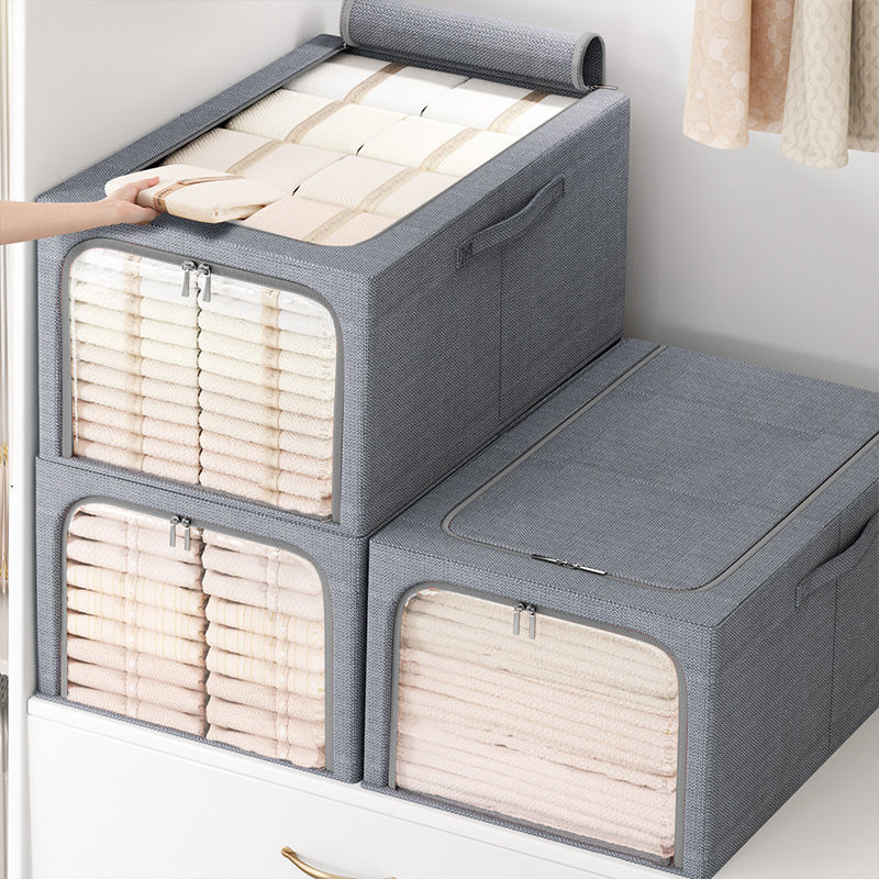 Extra Large Storage Box for Household Clothing and Pants Folding Cationic Storage Box Dormitory Wardrobe Organization Artifact Moisture-Proof Extra Large Storage Box for Household Clothing and Pants Folding Cationic Storage Box Dormitory Wardrobe Organization Artifact Moisture-Proof