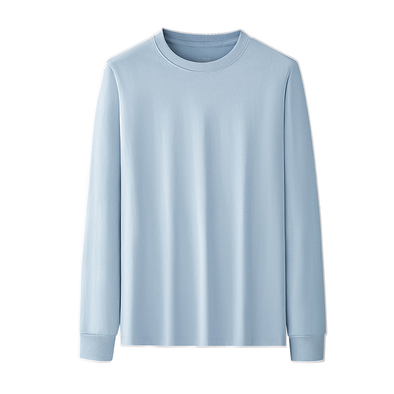 [Algodón suave de agua] Camiseta de manga larga de primavera y verano de los nuevos hombres puede salir pijamas deportivos ropa de hogar de algodón casual