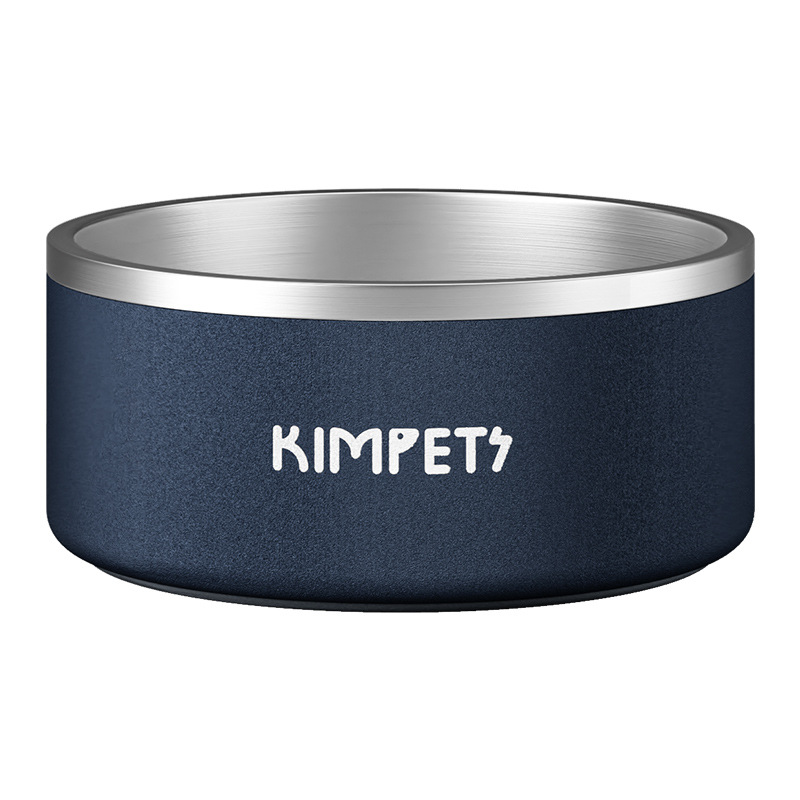 Tazón para mascotas Tazón para perros grande de acero inoxidable de doble capa Tazón de arroz para perros Alimentación Agua potable Antideslizante y resistente a caídas Suministros para mascotas al por mayor Tazón para gatos