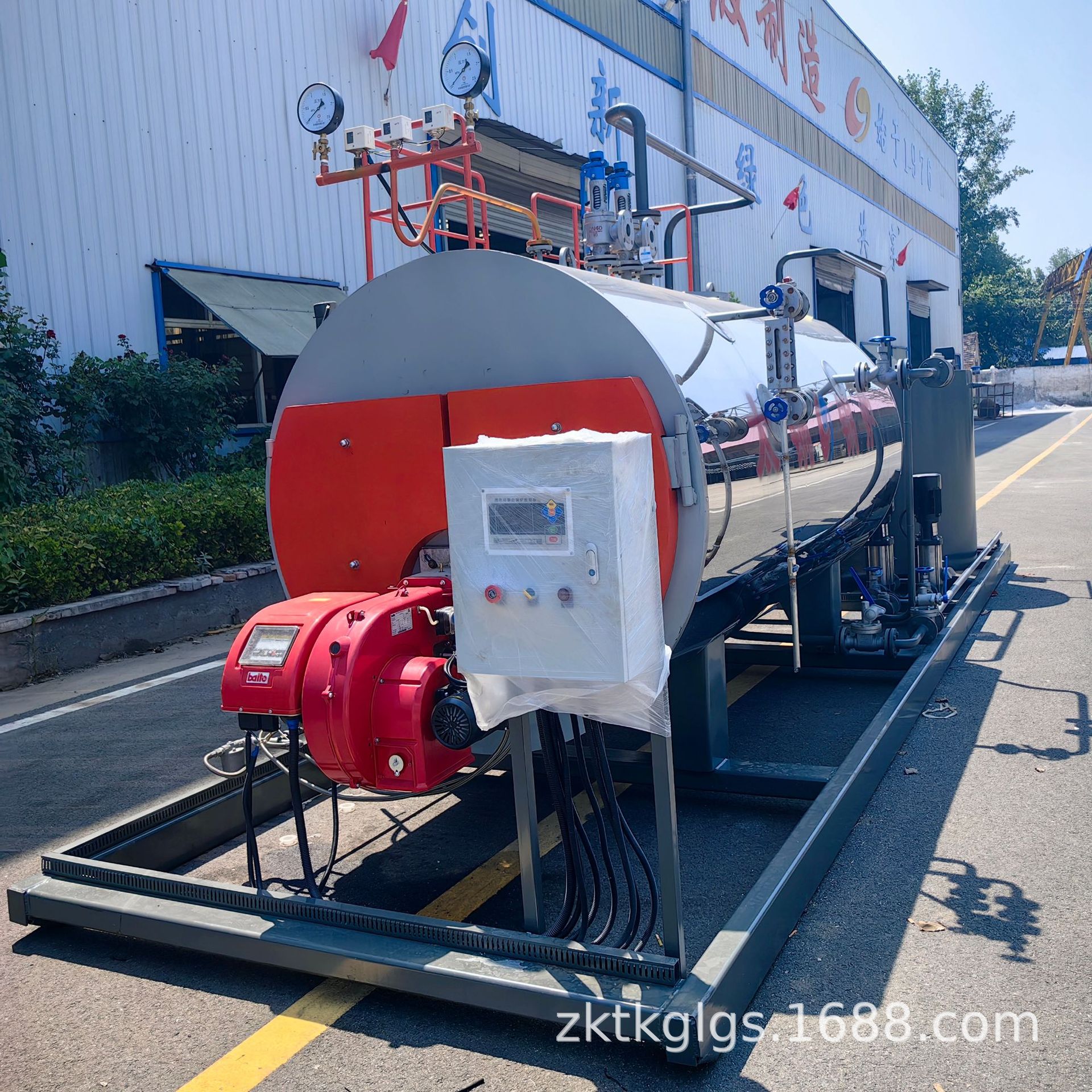 厂家供应 新款工业WNS1-1.25-Y（Q）卧式燃气（燃油）蒸汽锅炉