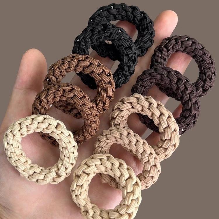 Woven hair rope