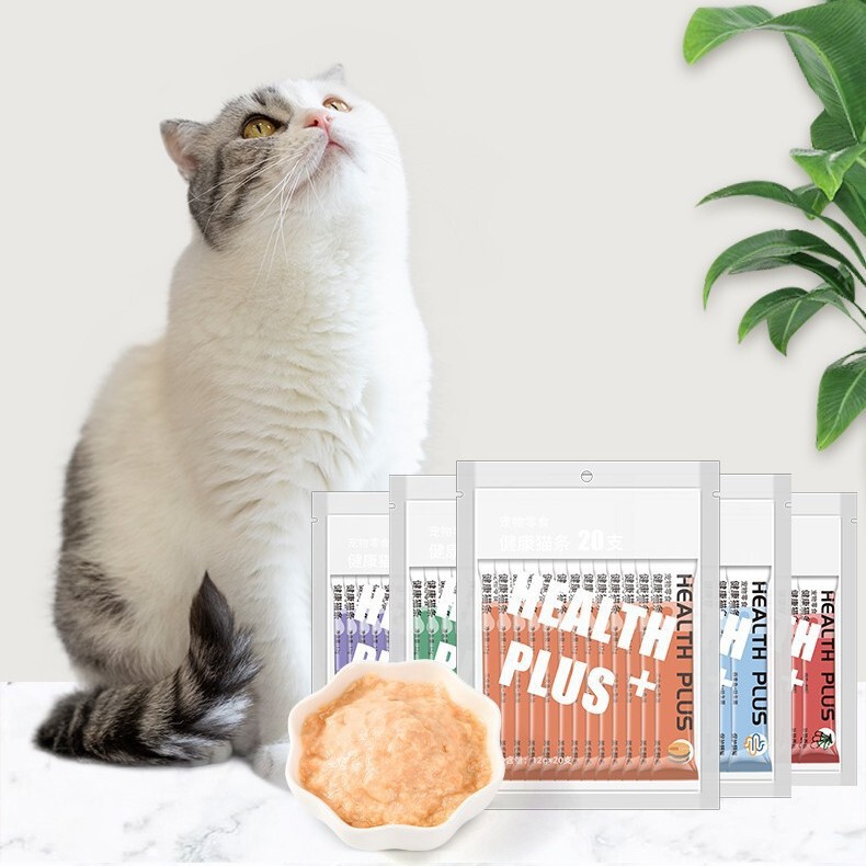 Cat Strips 100 Pieces Whole Box Stocking up Cat Snacks Canned Nutrition into Kitten Wet Food Supplies Small Fish Dried Cat Strips