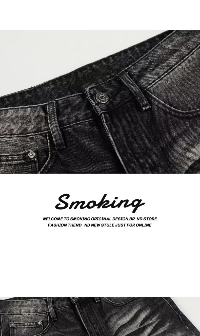 Men's Vintage Washed Jeans – Cleanfit Stretch Denim With Bootcut & Cat Whisker Distressing (S-3XL)​_mkmklike.com