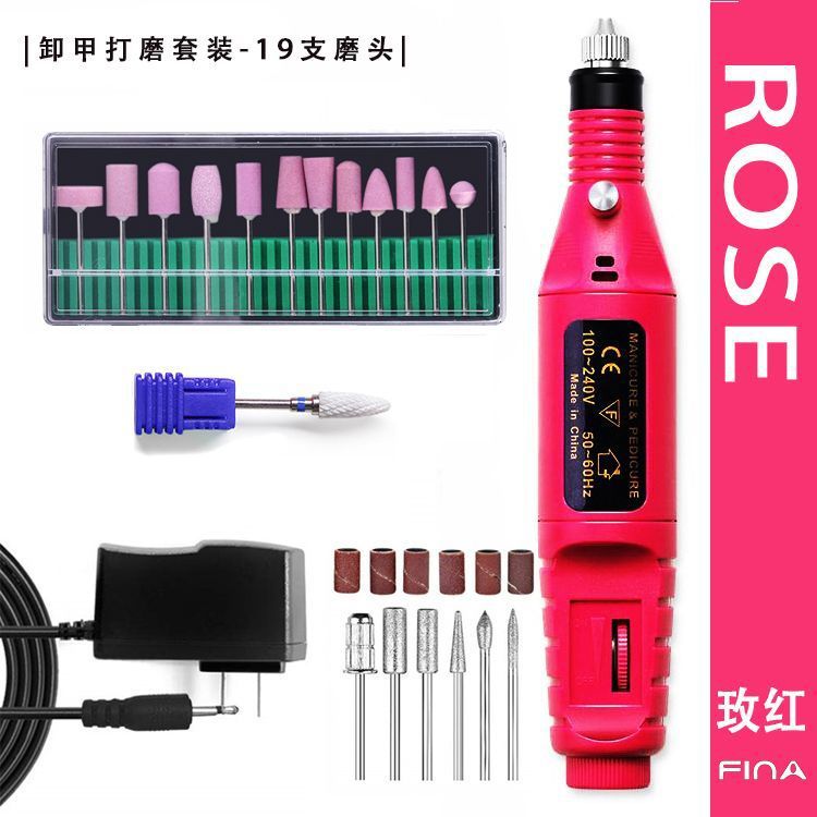 Lijadora de uñas portátil, lijadora de pulido y tallado de uñas, pluma de regulación de velocidad eléctrica, pluma de rectificado de uñas portátil