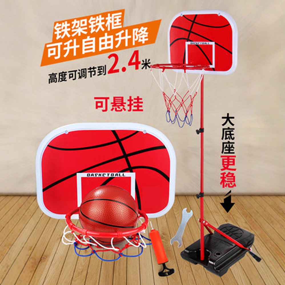 Bastidor de tiro Marco de baloncesto para niños ajustable interior 2-3-5 años de edad 4 niños casa bebé niño colgando máquina de tiro