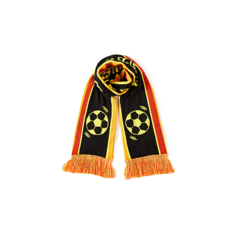 Football knitted winter scarf
