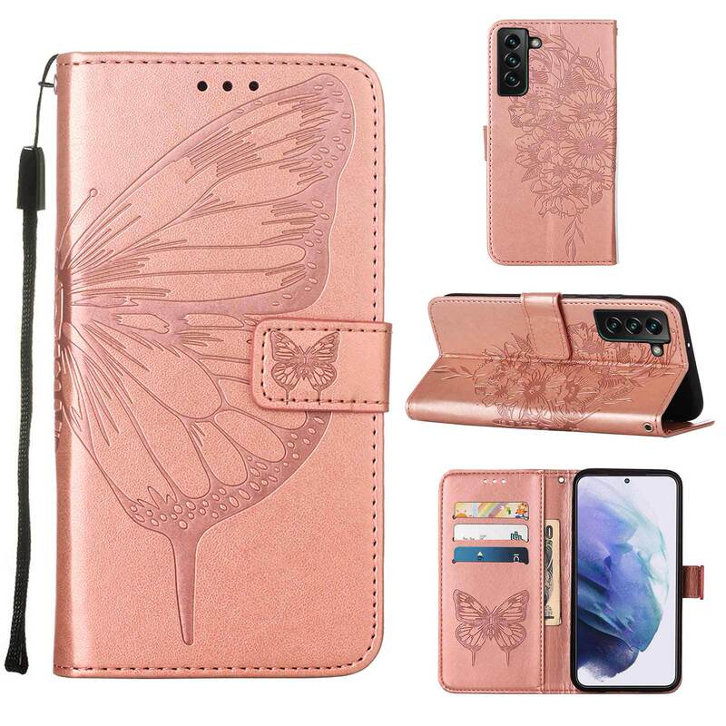 Suitable for Itel City 200 Embossed Butterfly Phone Leather Case A95 5g Flip Card Slot Protective Case