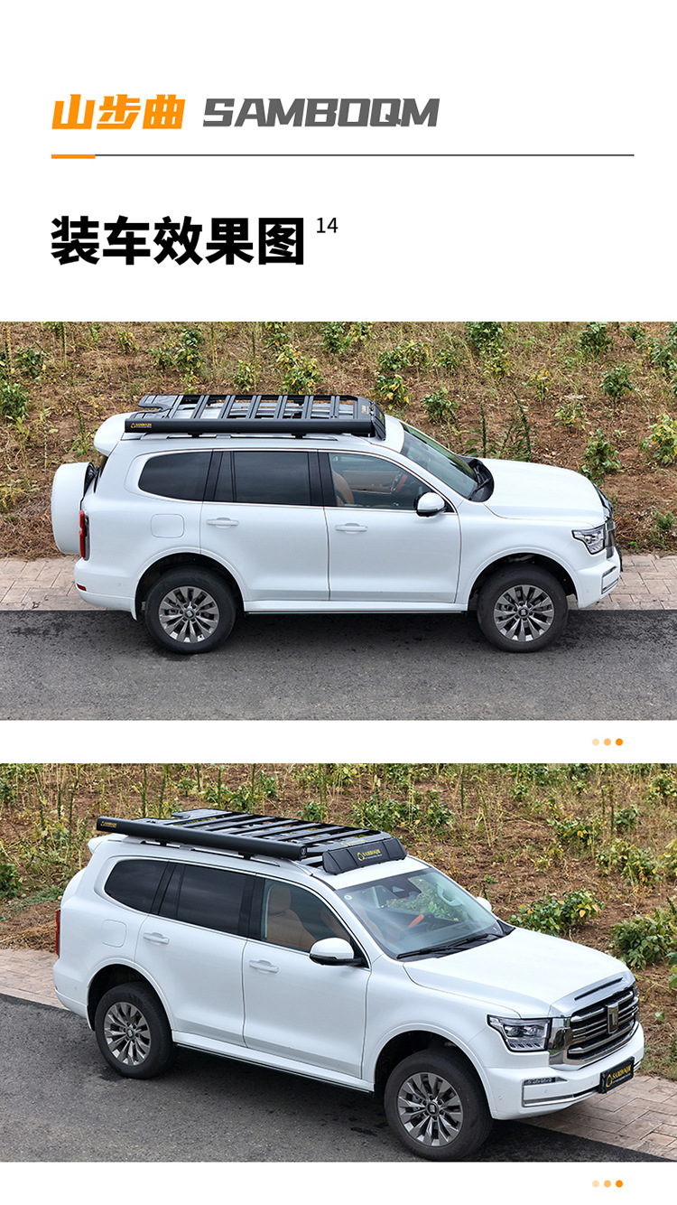 Tank 500 roof luggage rack climbing ladder mountain step brand non-destructive installation modified accessories roof platform