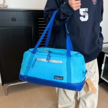 新款巴塔pata男女学生户外大容量折叠轻薄旅行包多功能三用手提包