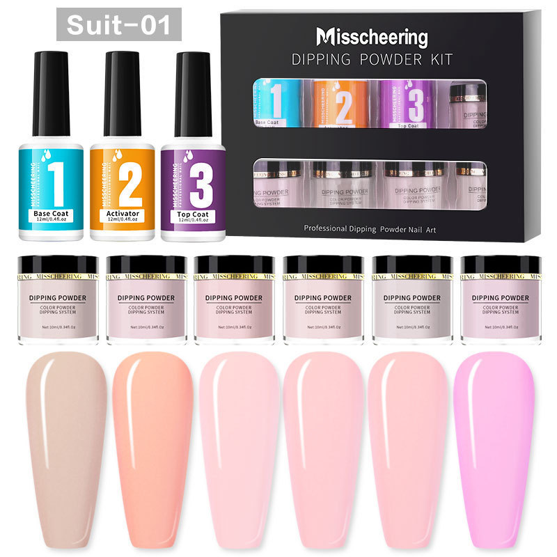 Dipping Powder Starter Kit French Nail Art Manicure DIY-阿里巴巴