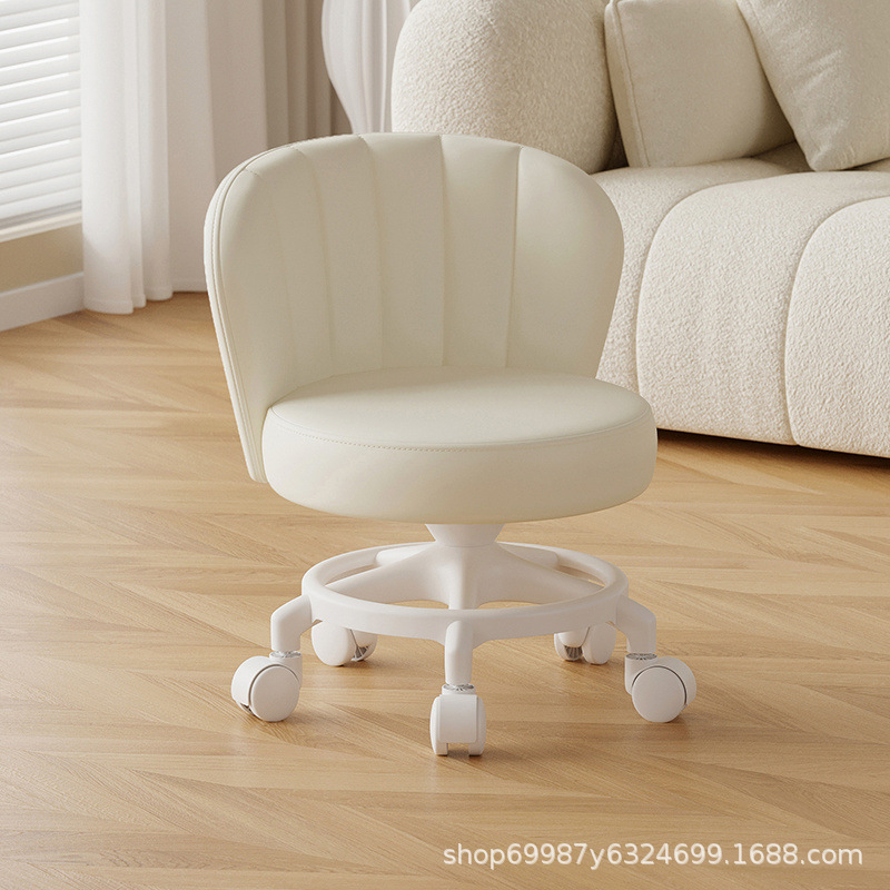 Rueda universal anti-rollback pequeña polea taburete baja silla respaldada para el hogar con un niño banco redondo rueda de correa rueda silenciosa