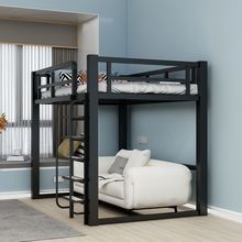 公寓单双人床铁架床高低床铁床家用上下铺儿童床高架床下空铁艺床